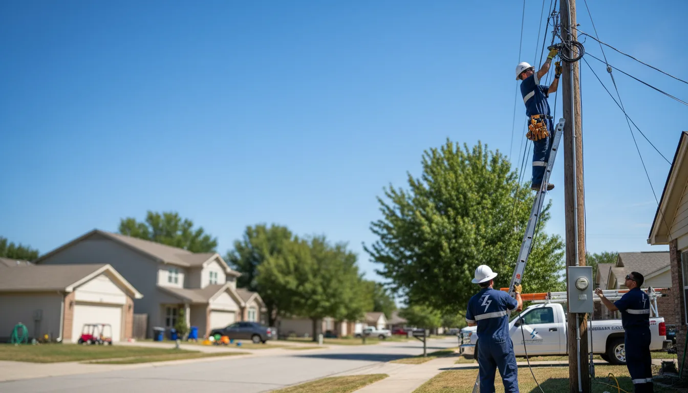 Residential electrician providing installation services in Columbia, MD